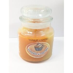 YANKEE CANDLE Creamy Pumpkin Cupcake Fall Holiday Thanksgiving Candle 19oz
